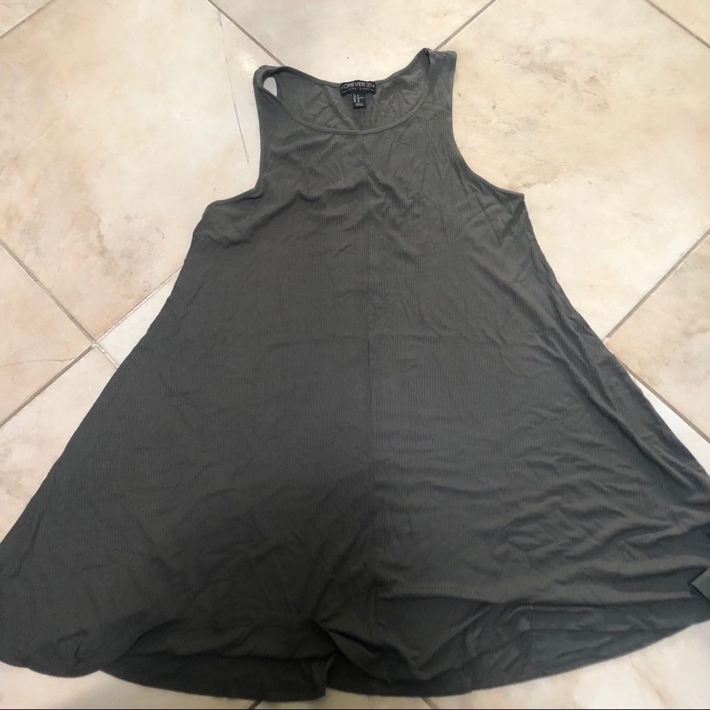 Olive green dress